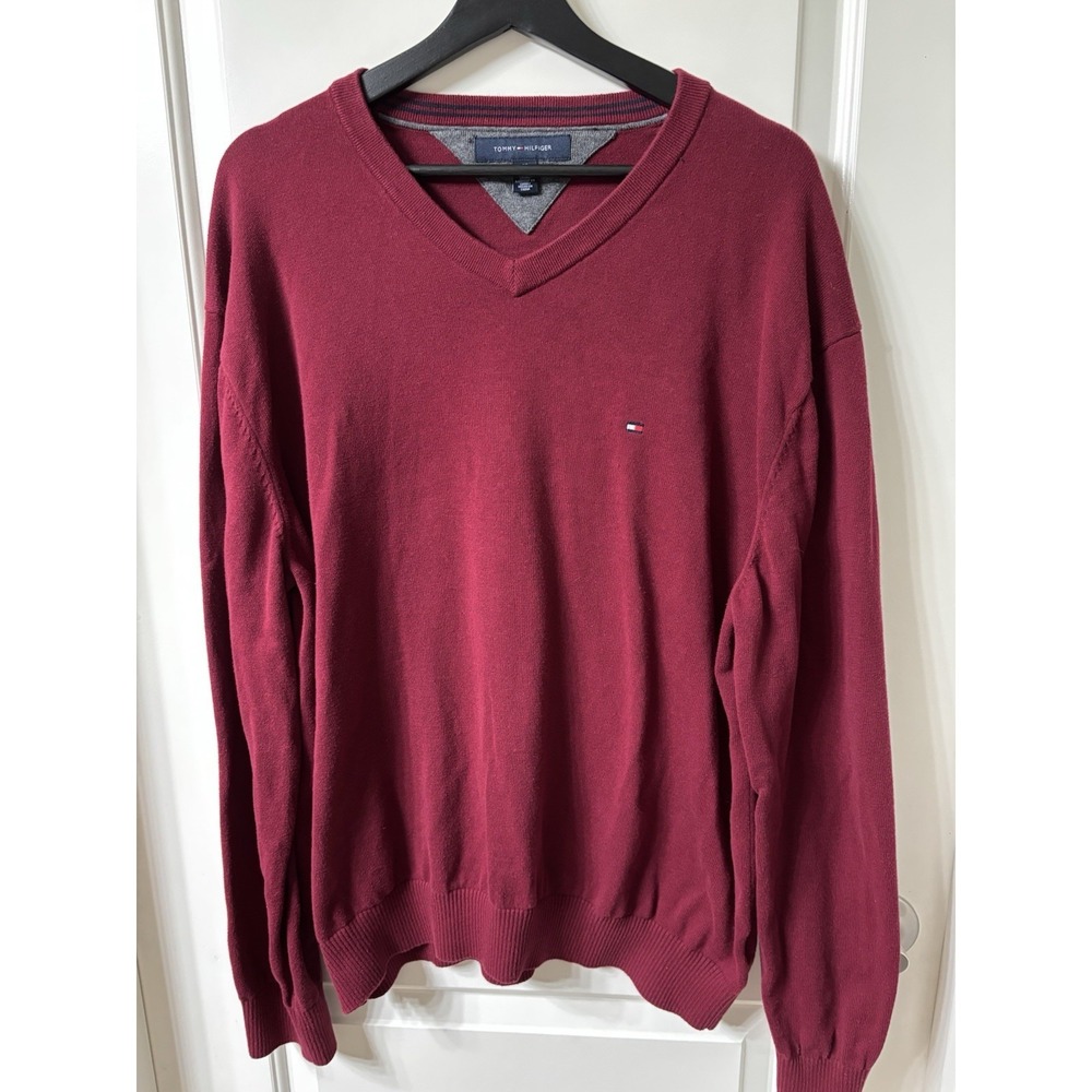 Tommy Hilfiger Mens Sweater Big And Tall 2XL Cotton Sharp